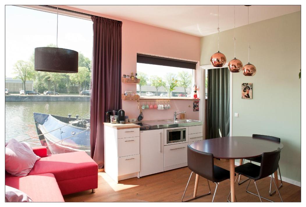 אמסטרדם Private Guesthouse Bnb The Waterhouse Houseboat מראה חיצוני תמונה